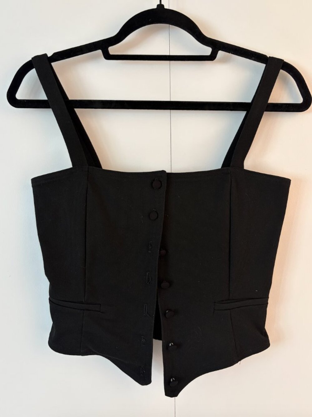 Stone Cold Fox Cropped Tuxedo Style Corset Top